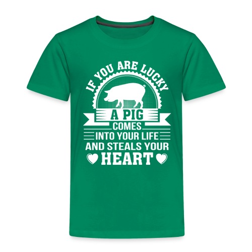 Mini Pig Comes Your Life Steals Heart - Toddler Premium T-Shirt