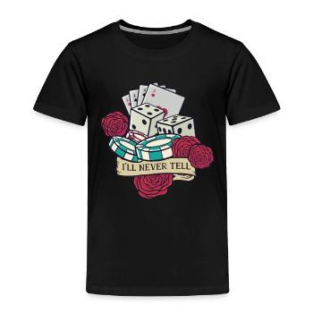CASINO - Toddler Premium T-Shirt - black - Front - AI Model Kid Male (0cm)