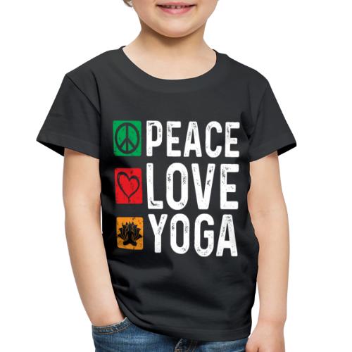 Peace Love Yoga - Toddler Premium T-Shirt