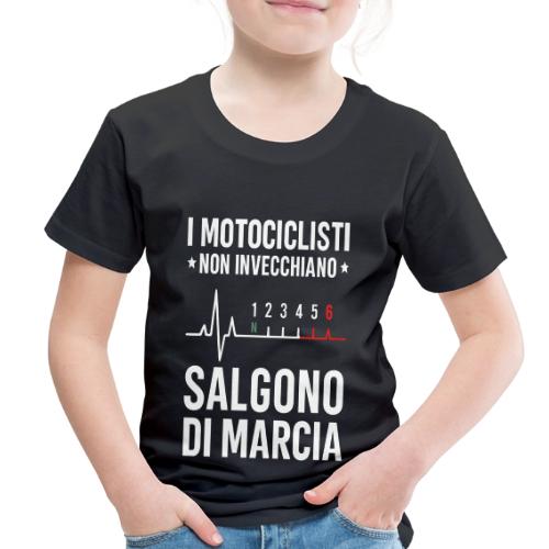 Motorcyclists Never Age Heartbeat Design - Toddler Premium T-Shirt