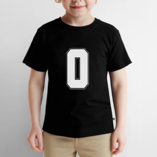 White Number 0 – Varsity Font - Toddler Premium T-Shirt