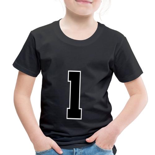 Varsity Number 1 Athletic Style - Toddler Premium T-Shirt
