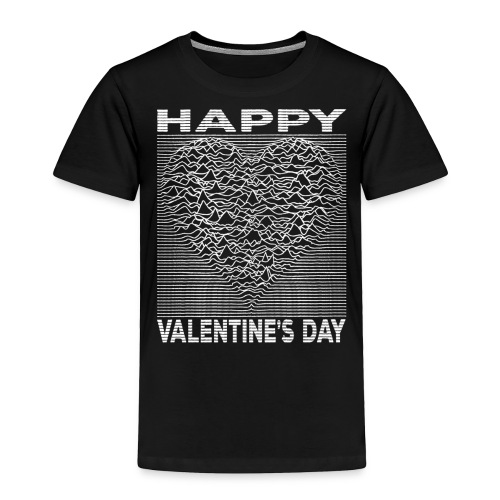 Love Lines Happy Valentines Day Heart - Toddler Premium T-Shirt