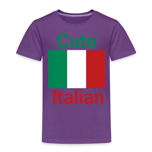 cute italian flag 3 colors - Toddler Premium T-Shirt