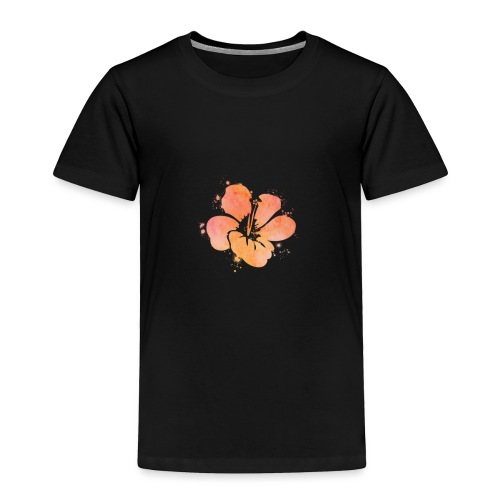 Hibiscus Watercolor Design - Toddler Premium T-Shirt