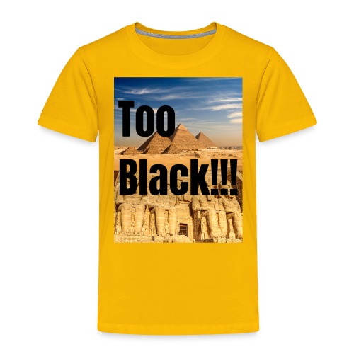 Too Black pyramid 1 - Toddler Premium T-Shirt