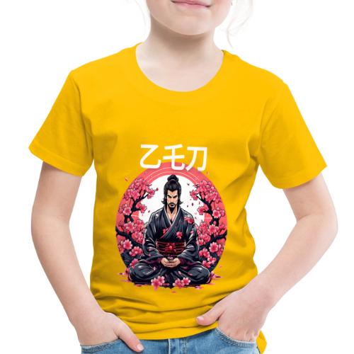 Zen Samurai: Japanese Warrior In Meditation - Toddler Premium T-Shirt