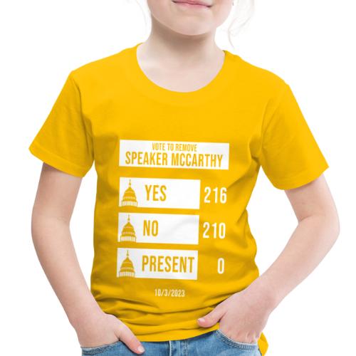 McCarthy Voted Out As House Speaker Political Tees - Toddler Premium T-Shirt