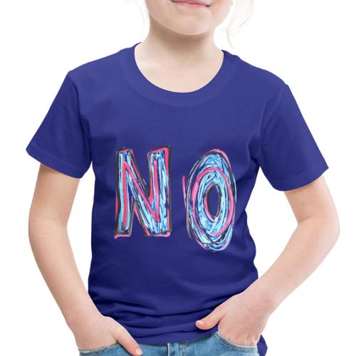 NO | Hand Drawn Colorful Dry Erase Drawing Design - Toddler Premium T-Shirt