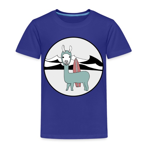 Surfin' llama. - Toddler Premium T-Shirt
