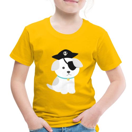 Dog with a pirate eye patch doing Vision Therapy! - Toddler Premium T-Shirt