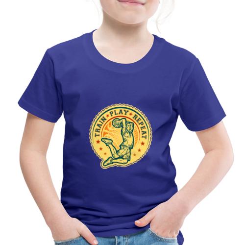 Basketball Slam Dunk Vintage Design - Toddler Premium T-Shirt
