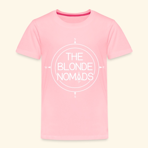 The Blonde Nomads logo WHITE - Toddler Premium T-Shirt