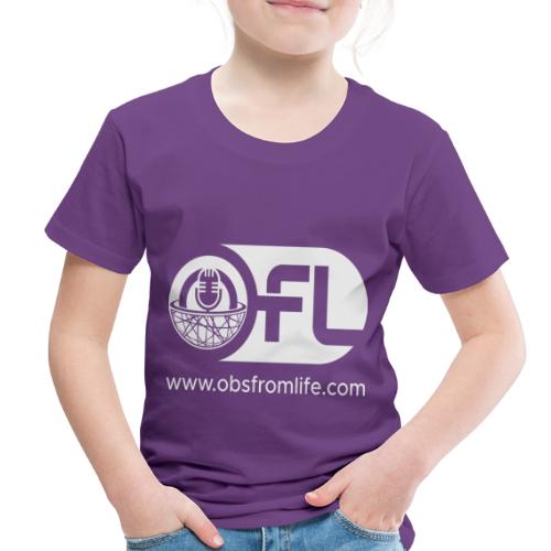 Observations from Life Logo with Web Address - Toddler Premium T-Shirt