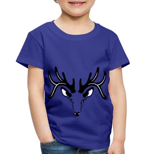 Reindeer silhouette, motif for Christmas, antlers. - Toddler Premium T-Shirt