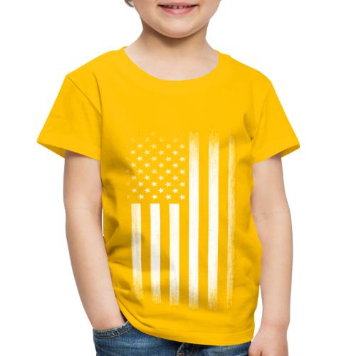 US Flag Distressed - Toddler Premium T-Shirt