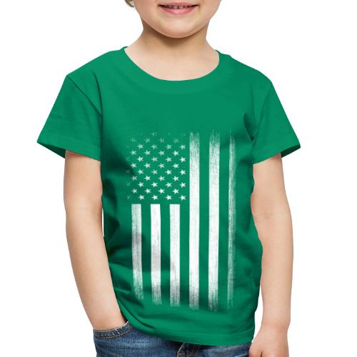 US Flag Distressed - Toddler Premium T-Shirt