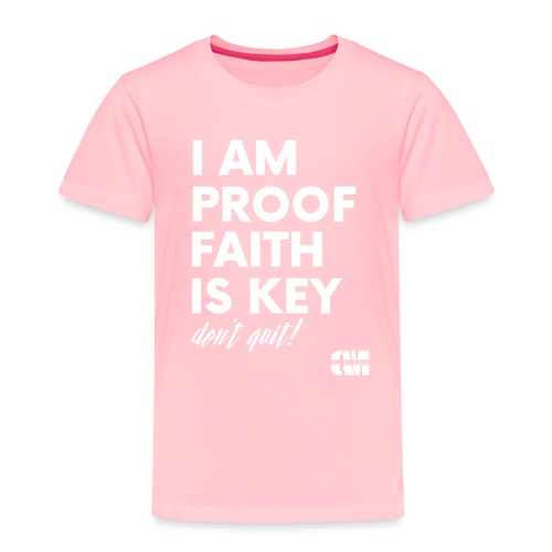 CAM Faith is Key - Toddler Premium T-Shirt
