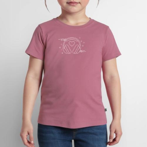 ❤️ + 🎧 (white outline) - Toddler Premium T-Shirt