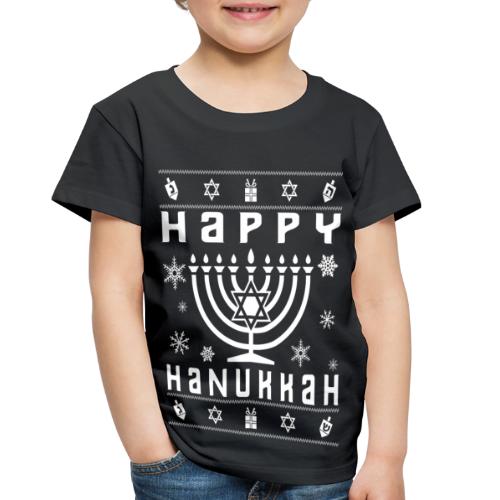 Happy Hanukkah Ugly Holiday - Toddler Premium T-Shirt