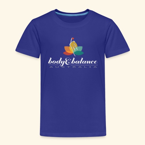 Body and Balance Australia logo text white - Toddler Premium T-Shirt