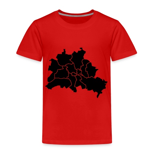 Berlin map, districts - Toddler Premium T-Shirt