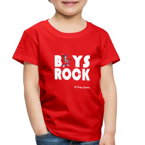 BOYS ROCK WHITE - Toddler Premium T-Shirt