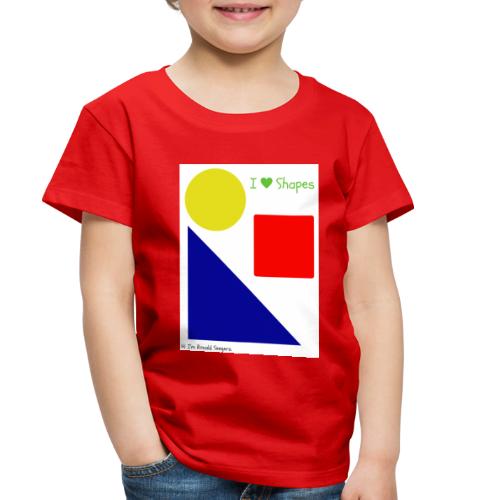Hi I'm Ronald Seegers Collection-I Love Shapes - Toddler Premium T-Shirt