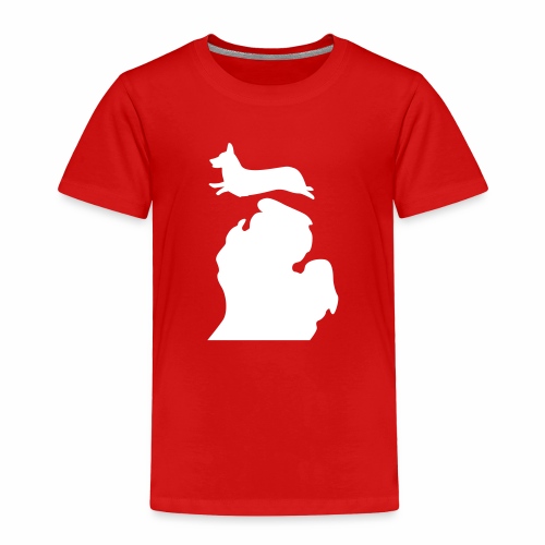 Corgi Bark Michigan - Toddler Premium T-Shirt