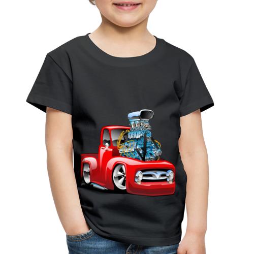 American Classic Hot Rod Pickup Truck Cartoon - Toddler Premium T-Shirt