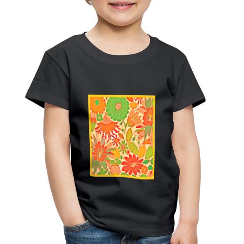 Vibrant Blossom Elegance Pattern - Toddler Premium T-Shirt