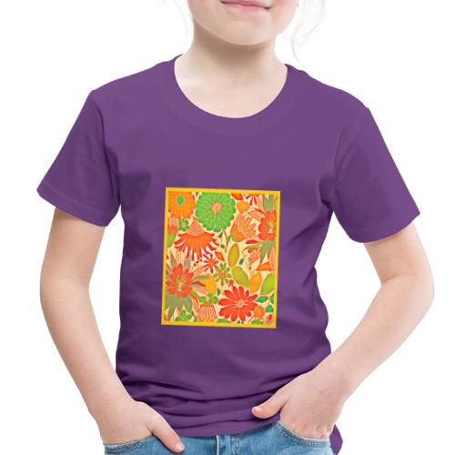 Vibrant Blossom Elegance Pattern - Toddler Premium T-Shirt