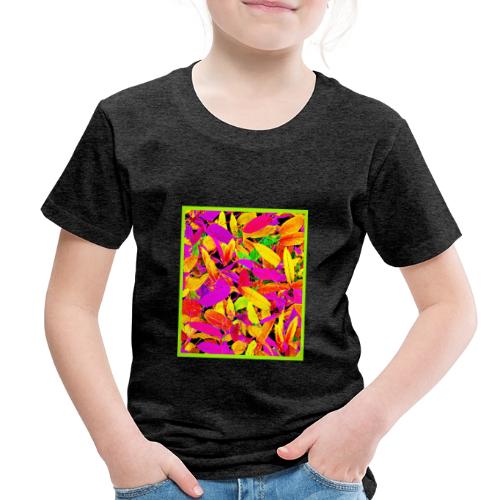 Vibrant NeonLeaf Elegance Pattern - Toddler Premium T-Shirt