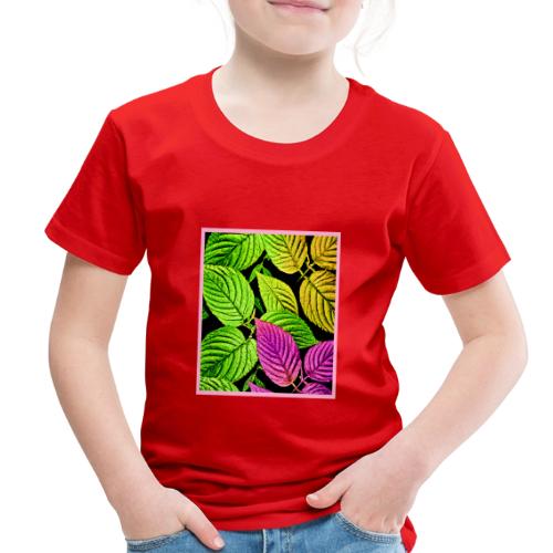 Stunning Neon Leaves Pattern - Toddler Premium T-Shirt