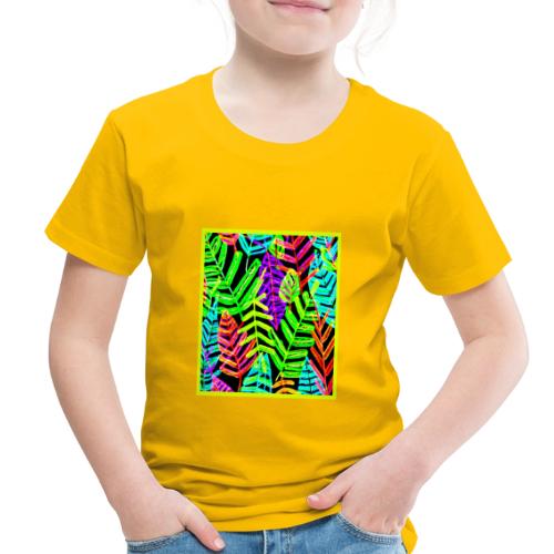 Glowing Leaf Pattern Design - Toddler Premium T-Shirt