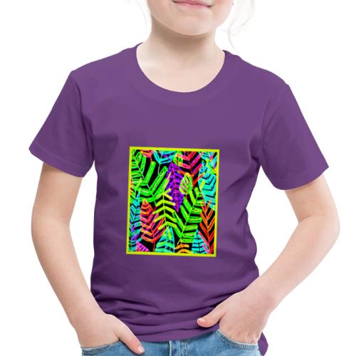 Glowing Leaf Pattern Design - Toddler Premium T-Shirt