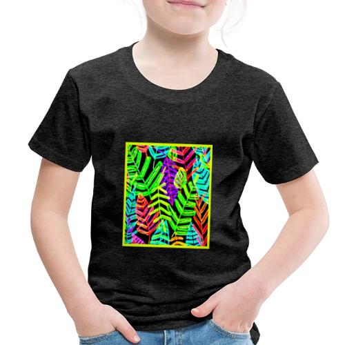 Glowing Leaf Pattern Design - Toddler Premium T-Shirt