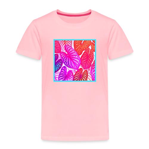 Color Burst Leaves Neon Elegance - Toddler Premium T-Shirt