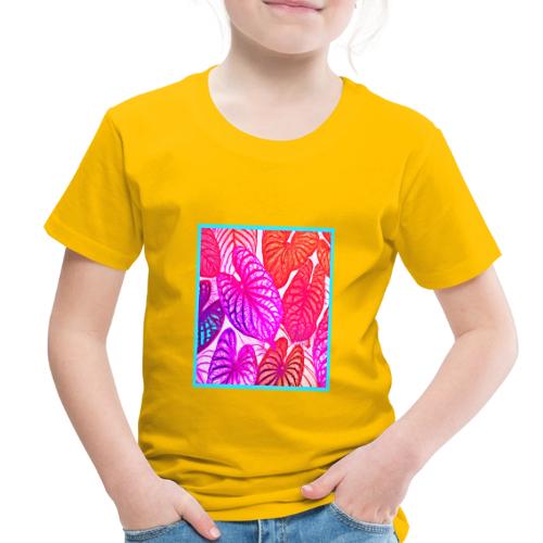 Color Burst Leaves Neon Elegance - Toddler Premium T-Shirt