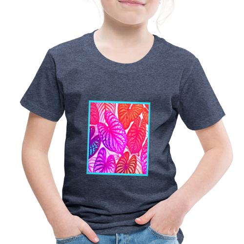 Color Burst Leaves Neon Elegance - Toddler Premium T-Shirt
