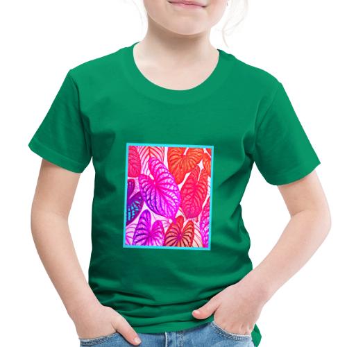 Color Burst Leaves Neon Elegance - Toddler Premium T-Shirt