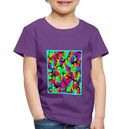 Chic Leaf Pattern Stylish Elegance - Toddler Premium T-Shirt
