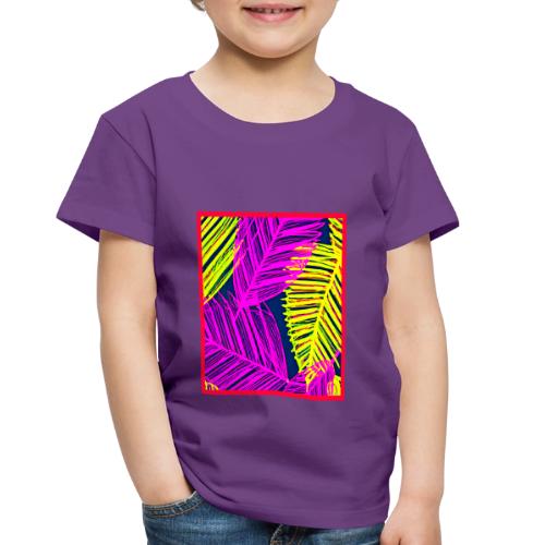 Neon Leaf Delight Chromatic Art - Toddler Premium T-Shirt