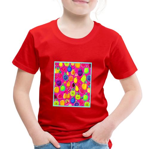 Vibrant Fruit Fusion Patterns - Toddler Premium T-Shirt