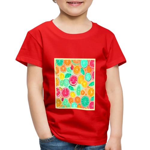 Colorful Citrus Galaxy Artwork - Toddler Premium T-Shirt