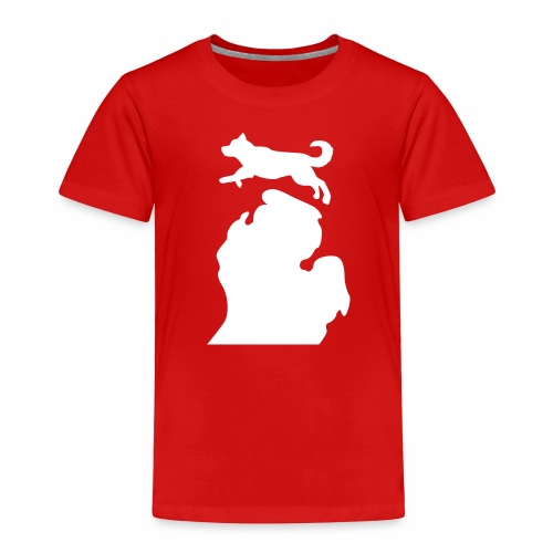 Bark Michigan Husky - Michigan Tech Colors - Toddler Premium T-Shirt