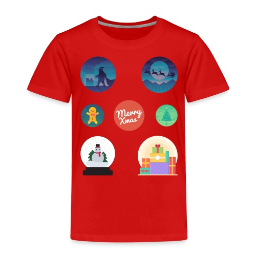 Very Ugly Christmas Sticker Pack - Toddler Premium T-Shirt