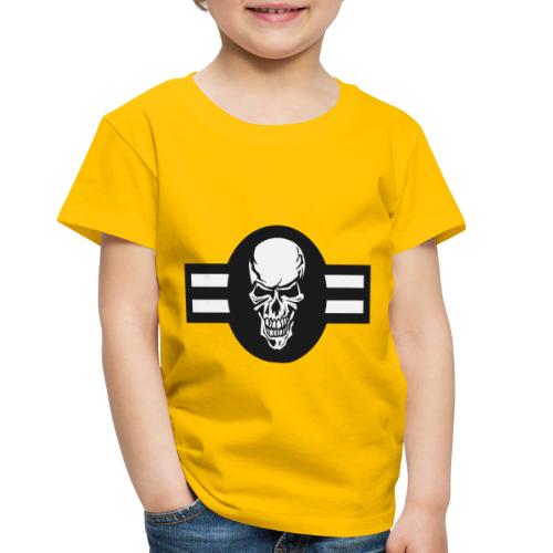Military aircraft roundel emblem with skull - Toddler Premium T-Shirt