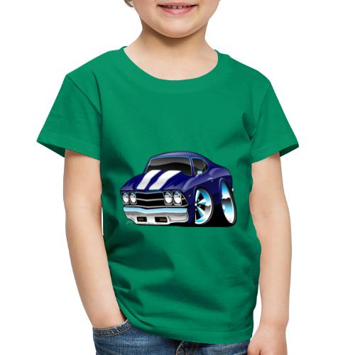 Classic American Muscle Car Cartoon - Toddler Premium T-Shirt