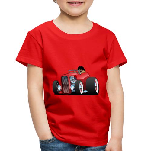 Highboy hot rod red roadster - Toddler Premium T-Shirt